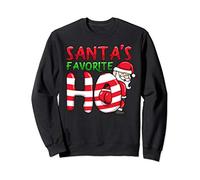 Santas Favorite Ho Santa favourite Ho Funny Girls Christmas Sweatshirt