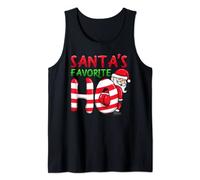 Santas Favorite Ho Santa favourite Ho Funny Girls Christmas Tank Top