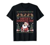 Santa's Favorite Ho Tshirt Funny Christmas Naughty Pajama T-Shirt