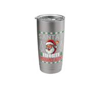 Santa's Favorite Insurance Agent Funny Christmas Stainless Steel Insulated Tumbler