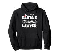 Santa's Favorite Lawyer Funny Christmas Matching Pullover Hoodie