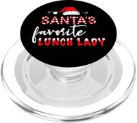 Santa's Favorite Lunch Lady Groovy Christmas Funny PopSockets PopGrip for MagSafe