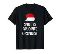 Santas Favorite Organist Christmas Funny organ Gift T-Shirt