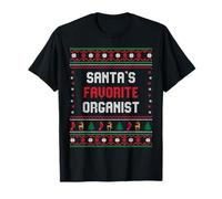 Santas Favorite Organist Gift - Funny organ Christmas T-Shirt