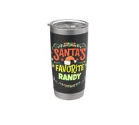 Santa's Favorite Randy Christmas Randy Name Personalized Stainless Steel Insulated Tumbler