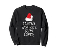 Santa's Favorite Rum Lover Christmas Funny Hat Xmas Drinking Sweatshirt