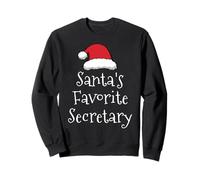 Santas Favorite Secretary - Christmas Funny Gift Pajama Xmas Sweatshirt