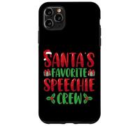Santa's Favorite Speechie Crew SLP Speech Therapy Christmas Case for iPhone 11 Pro Max