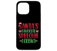 Santa's Favorite Speechie Crew SLP Speech Therapy Christmas Case for iPhone 13 Pro Max