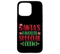 Santa's Favorite Speechie Crew SLP Speech Therapy Christmas Case for iPhone 15 Pro Max