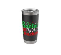 Santas Favorite Teacher Stainless Steel Insulated Tumbler