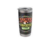 Santa's Favorite Willie Christmas Willie Name Personalized Stainless Steel Insulated Tumbler