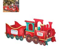 Santa's Gift Train - Festive Cardboard Box for Holiday Cheer, Perfect for Gifts, Candy, and Stocking Stuffers - Ideal Holiday Party Decoration