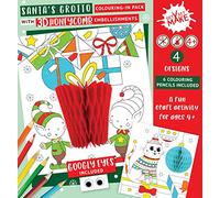 Santa's Grotto Get Set Make Activity Pack Colouring in Set Kids Craft Kits XGET003