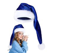 Santa's Hat 29.5 Inch Long, Soft Velvet Long Santa Hat, Unisex Headwear Accessories for Winter Party Photo Booth Prop Carnival Celebration Festival New Year Masquerade