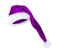 Santa's Hat 29.5 Inch Long | Soft Velvet Santa Hat for Adults,Unisex Winter Headwear for Costume Party Celebration Photo Booth Prop Masquerade Stage Performance