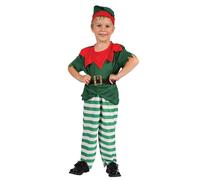 Santa's Helper Boy Fancy Dress Costume | (M), Height 122 134cm