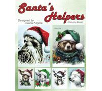 Santa's Helpers: 48-Page Coloring Book in Greyscale for Adults