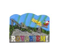 Santa's Hometown Rovaniemi Finland Refrigerator Magnet 3D Travel Souvenir Fridge Decoration Magnetic Sticker Hand Painted Craft