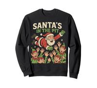 Santa's In The Mosh Pit Emo Christmas Music Lover Sad Gothic Sweatshirt