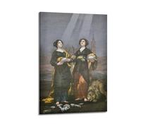 Santas Justa Y Rufina by Francisco De Goya by Maud Lewis Painting Art Poster Art Canvas Decor Wall Print Photo Home Modern Decoratives 08x12inch(20x30cm)