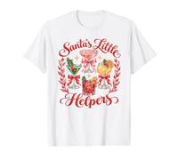 Santa's Little Helper Espresso Martini Christmas Cocktail Value Graphic T-Shirt