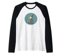 Santa's Little Helper in Wheelchair for Elf Lovers Raglan Baseball Tee
