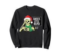 Santa's Little Helper Skeleton Christmas 6-7 Six & Seven Sweatshirt
