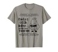Santa's Little Helpers, Funny Santa Quotes, Xmas Pajamas T-Shirt