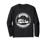 Santa's Little Napper, Funny Alaskan Malamute Dog Christmas Long Sleeve T-Shirt