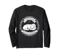 Santa's Little Napper, Labrador Retriever Dog Christmas Long Sleeve T-Shirt