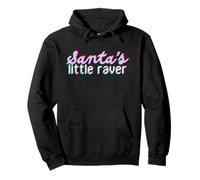 Santa's Little Raver Christmas Rave Techno Festival EDM Pullover Hoodie