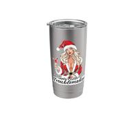Santa's Little Troublemaker Christmas hat Santa Claus Stainless Steel Insulated Tumbler