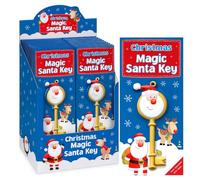 Santa's Magic Key for Christmas Eve “No Chimney” Solution Decoration 11cm Traditional Gold Finish for Kids Christmas Ornament & Keepsake (24 Pack)