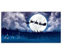 Santa's Magical Sleigh Reindeer Night Sky Scene Setter Festive Backdrop Christmas Selfie Station Photo Booth Xmas Decoration