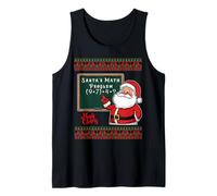 Santa's Math Problem 67 Viral Meme Christmas Ugly Sweater Tank Top