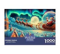 Santa's Night FlightIntricate 1000-Piece Jigsaw Puzzles for Adults Presenting A World of Challenging Puzzle Games - These Stand As The Premier Gift Jigsaw Puzzles for Adults And Kids Age 12 Years Up