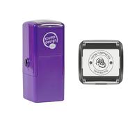 Santa's Official Christmas Seal Stamp from The North Pole Self Inking Rubber Stamp 25mm x 25mm - Black Ink