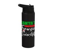 Santa's Preferred Forensic Psychologist Forensic Psychology Stainless Steel Insulated Water Bottle