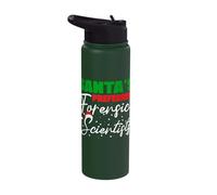Santa's Preferred Forensic Psychologist Forensic Psychology Stainless Steel Insulated Water Bottle