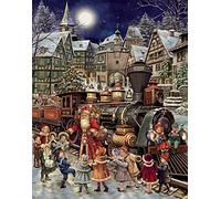 Santa's Rail Stop Advent Calendar (Countdown to Christmas)