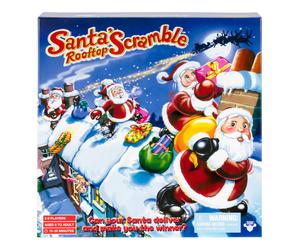 Santa's Rooftop Scramble is A Family Board Game Full of The Magic of Christmas Where Players Act As Santa Collect and Deliver Presents to The Right H