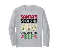 Santa's Secret Card Crafting Elf - Card Making Christmas Long Sleeve T-Shirt