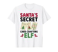 Santa's Secret Card Crafting Elf - Card Making Christmas T-Shirt