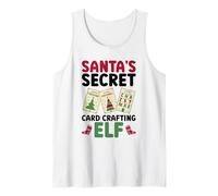 Santa's Secret Card Crafting Elf - Card Making Christmas Tank Top
