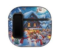 Santas Secret Village Cute Case PC Earbud Cases Protective Cover Compatible for AirPods 4