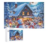 Santas Secret Village Jigsaw Puzzles for Adult Family Activities Games Home Decor Puzzle 1000 PCS