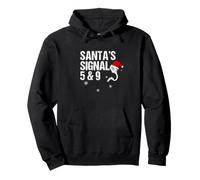 Santa's Signal 5 & 9 Ham Radio Christmas Airwave Fun Pullover Hoodie