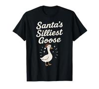 Santa's Silliest Goose Christmas Funny Santa T-Shirt