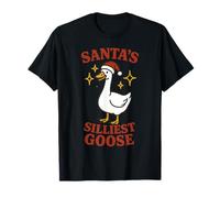 Santa's Silliest Goose Christmas Funny Santa T-Shirt